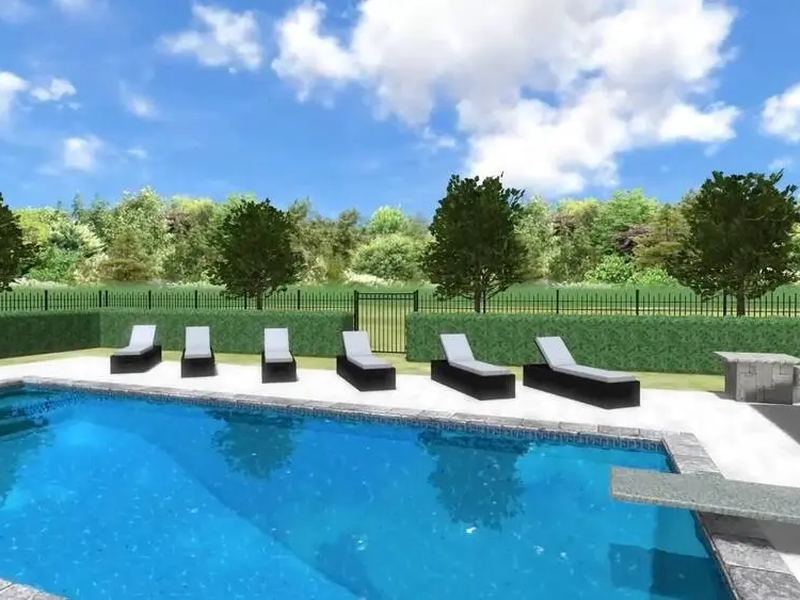 Pool installers job in the Tuthill neighborhood of Sioux Falls